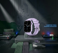 Smartwatch - V 1.9" Display, Health Tracking, Bluetooth Calling & Premium Lilac Sport Band