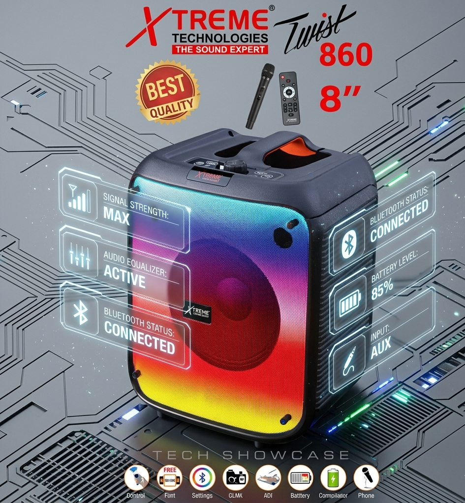 Xtreme Twist 860 Portable Speaker: Apni Mehfil Ko Rockstar Banayen!