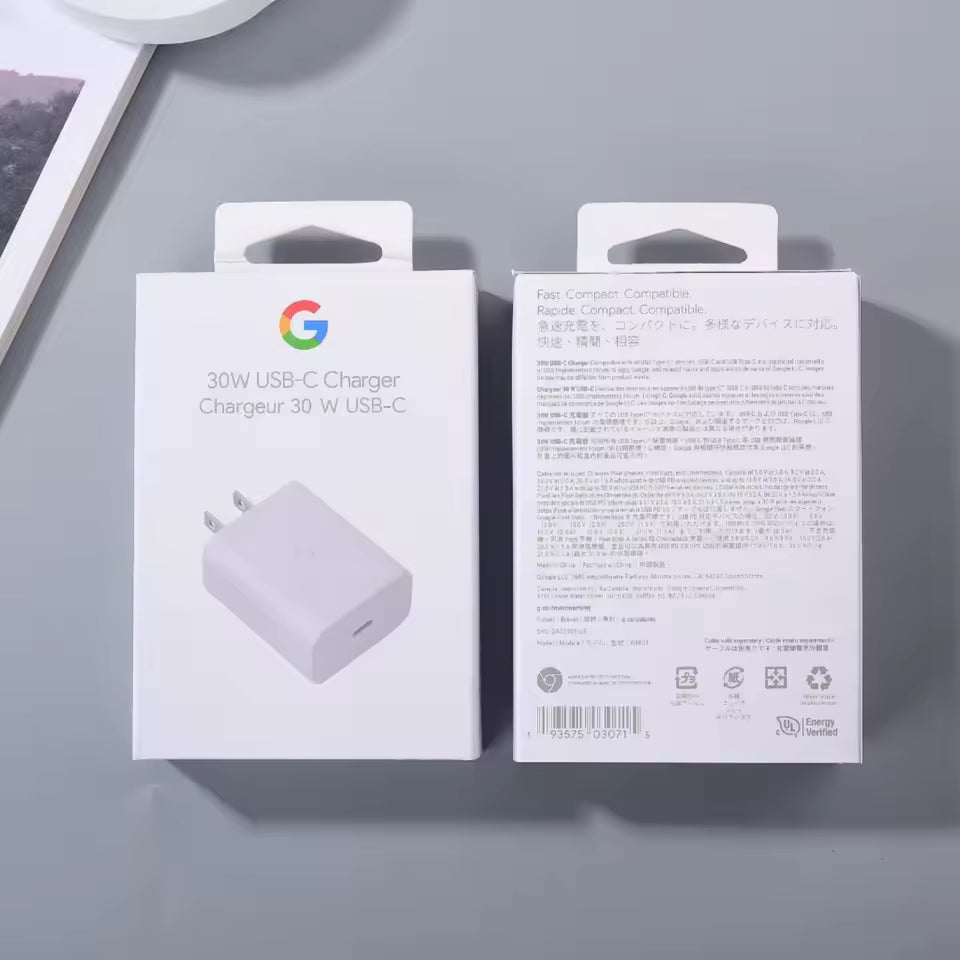 Google Pixel 30watt orignal charger C Type