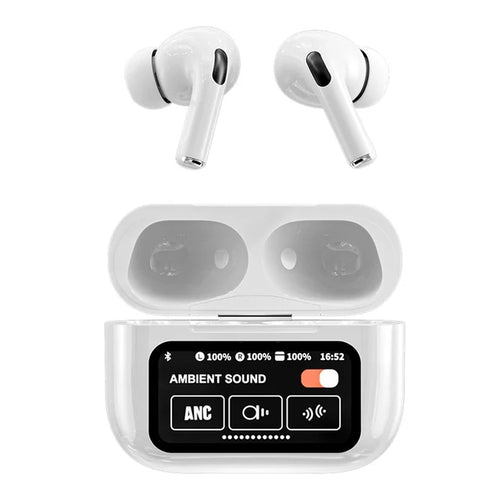 A9 Pro Wireless Earbuds - Integrated Smart Screen Charging Case, Ultra-HD Audio & Premium