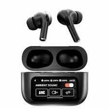 A9 Pro Wireless Earbuds - Integrated Smart Screen Charging Case, Ultra-HD Audio & Premium