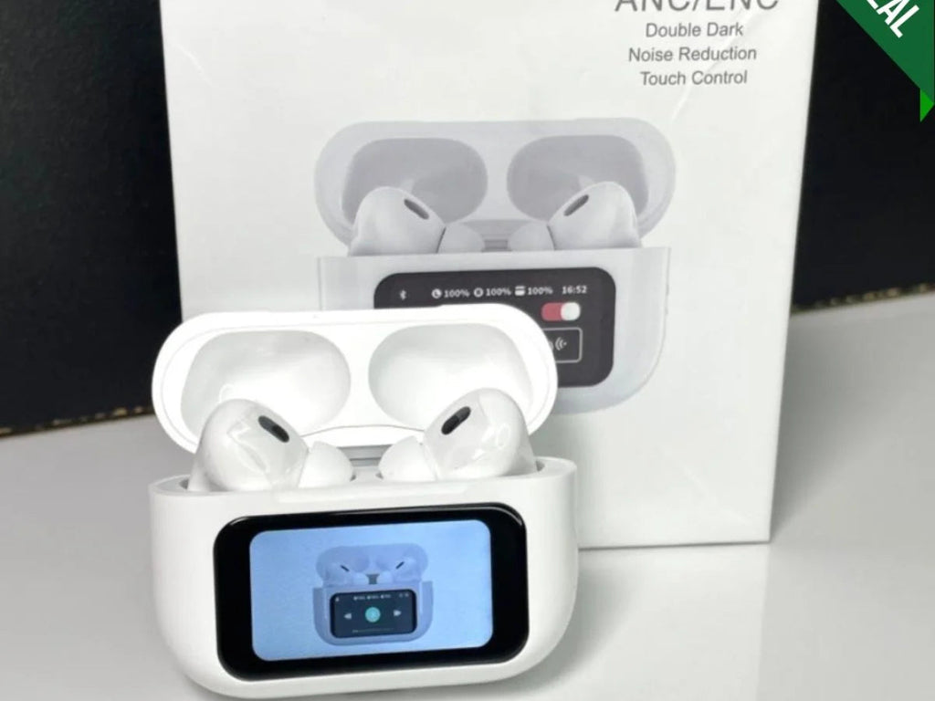 A9 Pro Wireless Earbuds - Smart Screen Case, ANC, Ultra-HD Audio TWS Pakistan